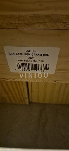 Bordéus Saint-Émilion Grand Cru Grand Cru Château Galius 2022
