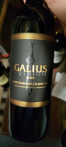 Bordoja Saint-Émilion Grand Cru Grand Cru Château Galius 2022