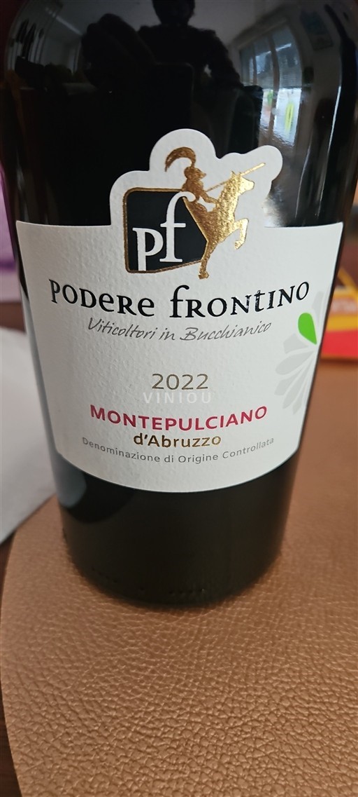 Abruzzo Wines Montepulciano d'Abruzzo Podere Frontino 2022