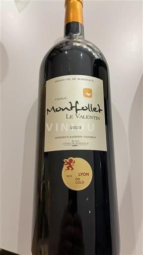 Bordeaux Côtes de Blaye Montfollet Le Valentin 2023