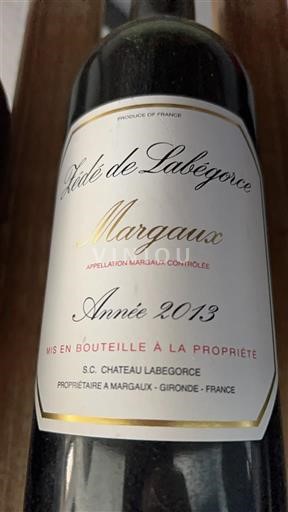 Bordeaux Margaux Château Labégorce Zédé de Labégorce 2013