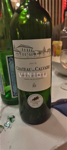 Bordeaux Saint-Émilion Grand Cru Grand Cru Château Calvaire 2015