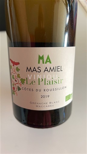 Roussillon Côtes-du-Roussillon Mas Amiel Le Plaisir 2019