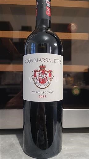 Bordeaux Pessac-Léognan Château Marsalette 2015