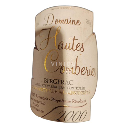 Sydväst Bergerac Domaine Hautes Comberies 2000