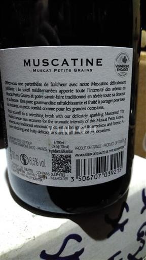 Languedoc Ospecificerad Muscat Petits Grains Icke årgångsbetecknad