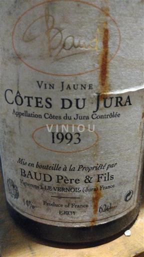 Jura Côtes du Jura Baud Père & Fils 1993
