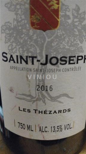 Rhônedalen Saint-Joseph Les Thésards 2016