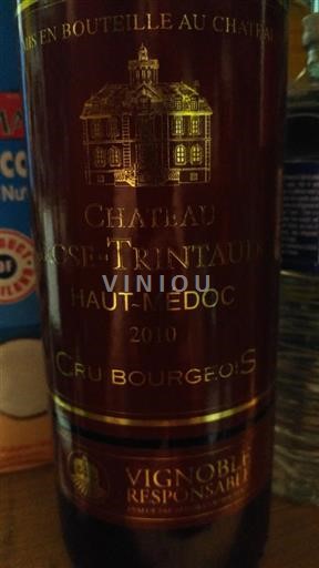 Burdeos Haut-Médoc Cru Bourgeois Château Rose Trintaudon 2010