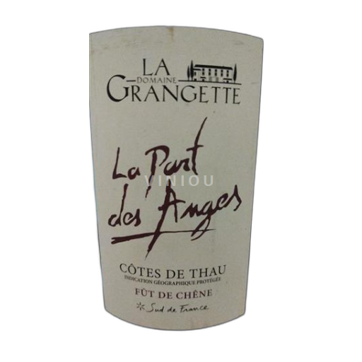 Languedoc ja Roussillon Thau Rannikon Viinit Domaine La Grangette La Part des Anges 2018