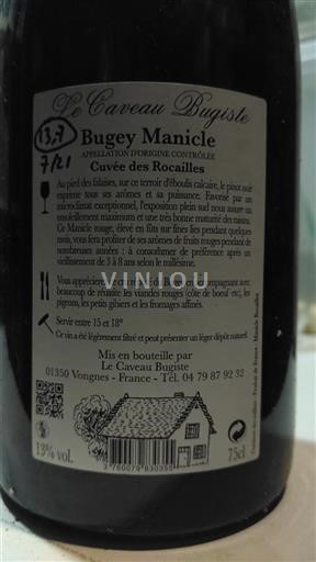 Savoyen und Bugey Bugey Le Caveau Bugiste des Rocailles 2013
