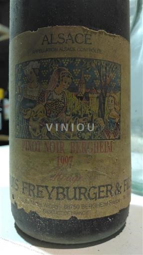 Alsacia Freyburger & Fils Pinot Noir Bergheim 1997