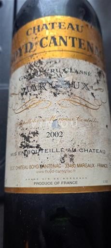 Bordeaux Margaux Grand Cru Château Boyd-Cantenac 2002