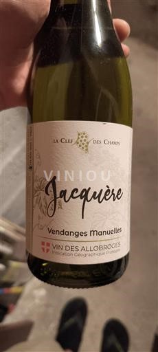 Alps and Rhodanian Region Wines of the Allobroges La Clef des Champs Jacquère Non-Vintage
