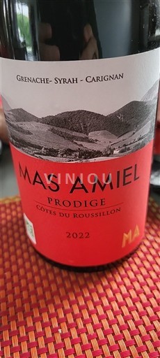 Roussillon Côtes-du-roussillon Mas Amiel Prodige 2022
