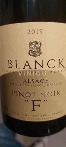 Alsace Paul Blanck Pinot Noir 'F' 2019