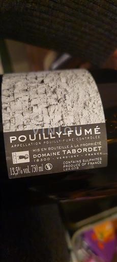 Vallée de la Loire Pouilly-fumé Domaine Tabordet Non Millésimé