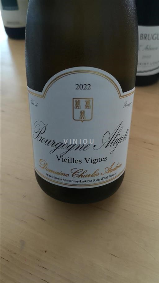 Burgundy Bourgogne Aligoté Domaine Charles Audoin Vieilles Vignes 2022
