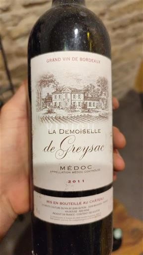 Bordéus Médoc Château Greysac La Demoiselle 2011