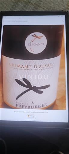 Alsace Crémant-d'alsace Domaine Freyburger Elégance Non Millésimé