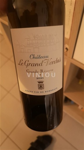 Bordeaux Bordeaux Supérieur Le Grand Verdus Grande Réserve 2021
