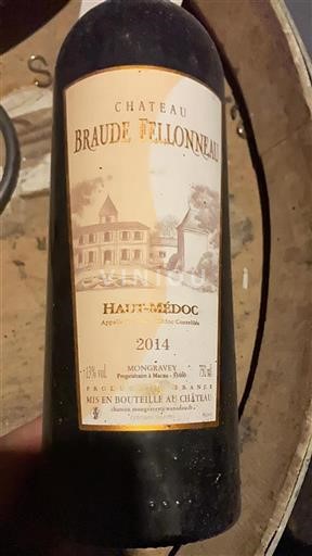 Bordeaux Haut-Médoc Château Braude Fellonneau 2014
