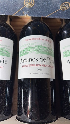 Bordeaux Saint-Émilion Grand Cru Château Pavie Arôme de Pavie 2021