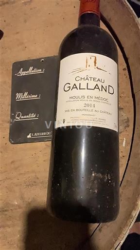 Bordeaux Moulis-en-Médoc Château Galland 2014