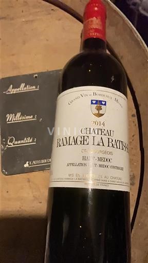Bordeaux Haut-Médoc Cru Bourgeois Château Ramage La Batisse 2014