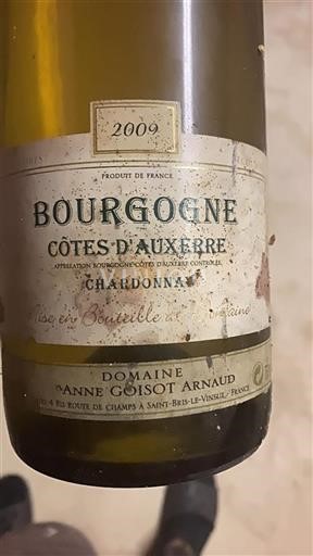 Burgundi Bourgogne Côtes d'Auxerre Domaine Anne Goisot Arnaud 2009