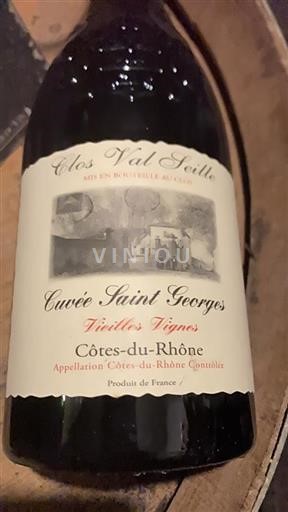 Rhônedalen Côtes du Rhône Clos val de Seille 2020