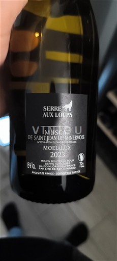 Langvedok Muškat Saint-Jean-de-Minervois Serre aux Loups 2023