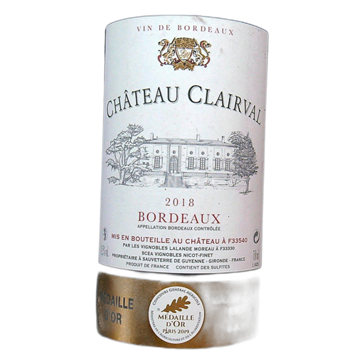 Bordéus Château Clairval 2018