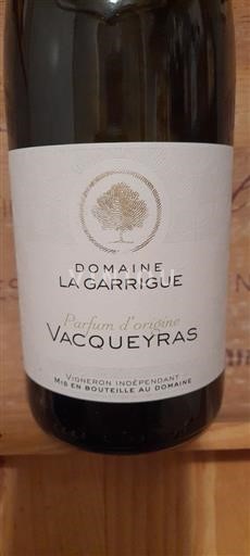 Rhônen laakso Vacqueyras La Garrigue Parfum d'origine 2023
