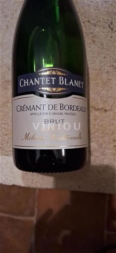 Burdeos Crémant de Burdeos Chantet Blanet Sin añada