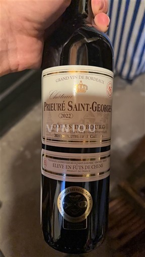 Bordeaux Côtes-de-bourg Château Prieuré Saint-Georges 2022