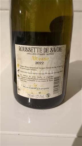 Savoie và Bugey Roussette-de-savoie Cave des Vins Fins de Cruet Altesse 2022
