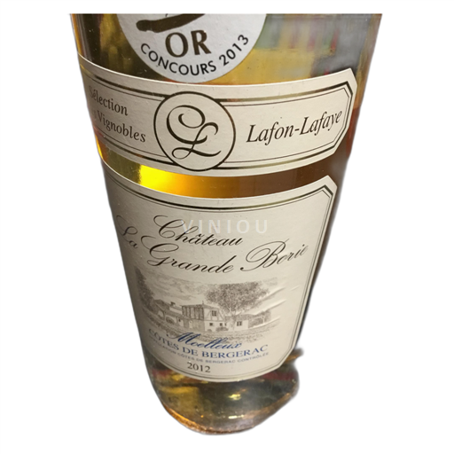 Sudoeste Côtes de Bergerac Château La Grande Borie Moelleux 2012