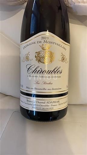 Beaujolais Chiroubles Domaine Montvaillant Les Roches 2019
