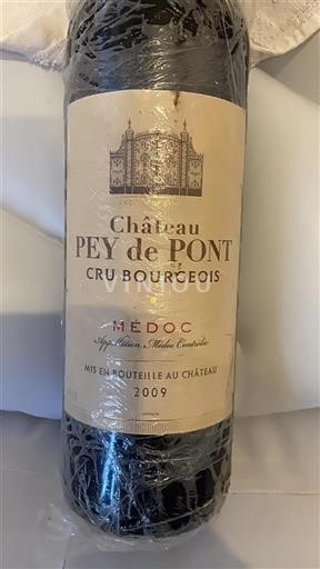 Bordeaux Médoc Cru Bourgeois Château Pey de Pont 2009