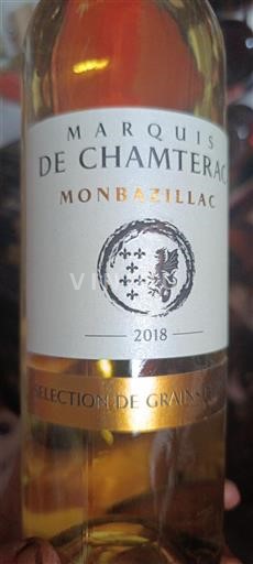 Sudoeste Monbazillac Marquis de Chamterac Sélection de Grains Nobles 2018