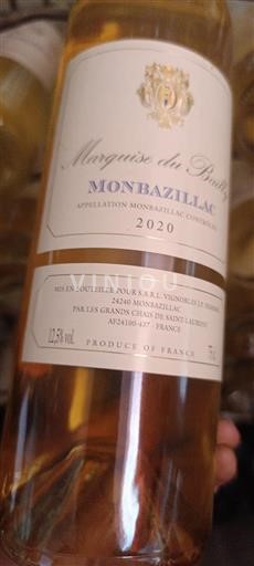 Sudoeste Monbazillac Marquise du Bault 2020
