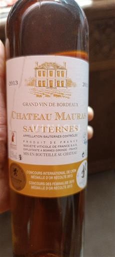 Bordeaux Sauternes Château Mauras 2013