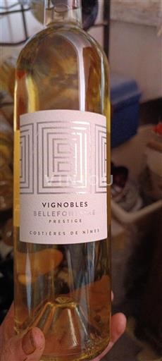 Rhônevallei Costières de Nîmes Vignobles BELLEFONTAINE Prestige Niet-geïntegreerd