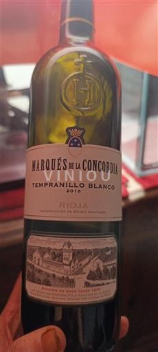 La Rioja Rioja MARQUES DE LA CONCORDIA Tempranillo Blanco 2018