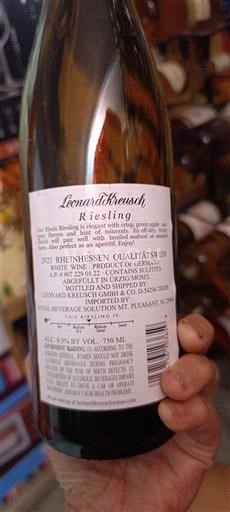 Rheinhessen Không được chỉ định Leonard Kreusch Riesling 2021