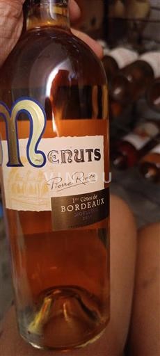 Bordeaux Premières Côtes de Bordeaux Menuts Pierre Rivière 2019