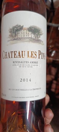 Roussillon Rivesaltes Château Les Pins Rivesaltes Ambré 2014