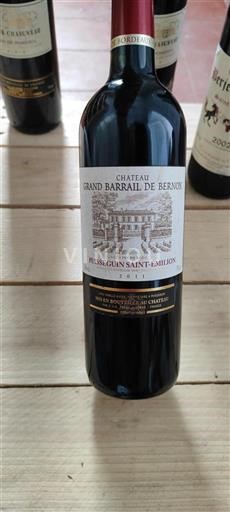 Bordeaux Puisseguin-saint-émilion Grand Barrail de Bernon 2011