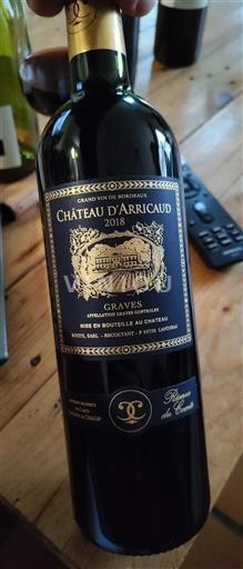Bordeaux Graves Château Arri­caud Réserve du Comte 2018